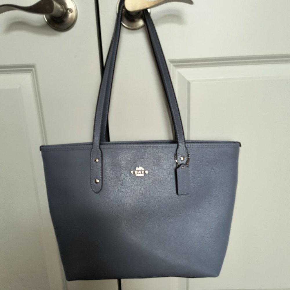 Coach Periwinkle City Zip Tote
